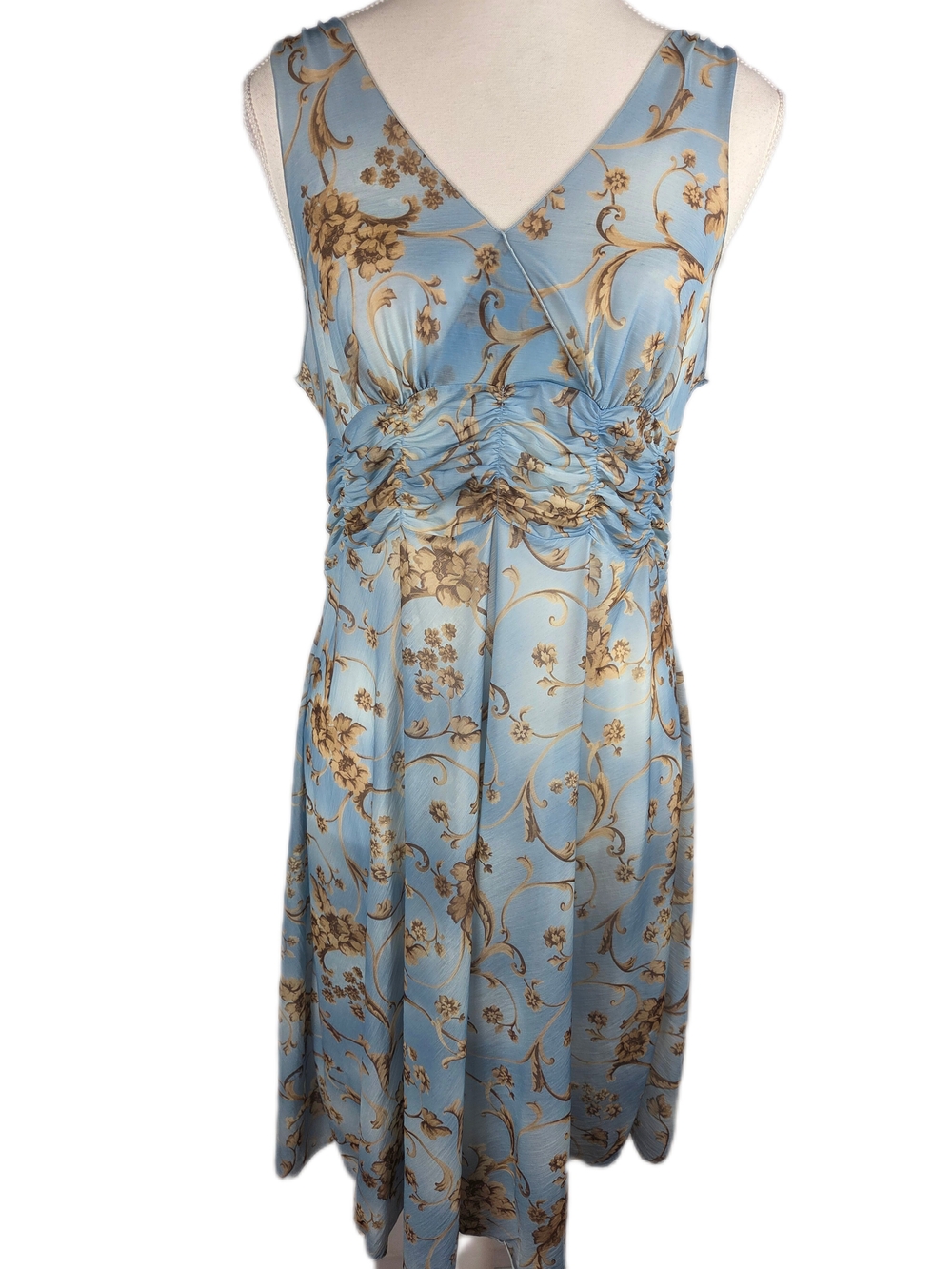 Vintage Vanity Fair Floral Sheer Dress